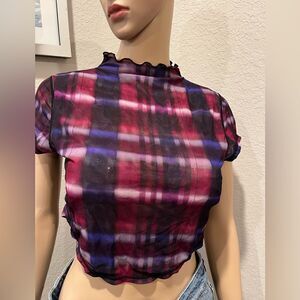 NWOT Free People movement colorful crop top